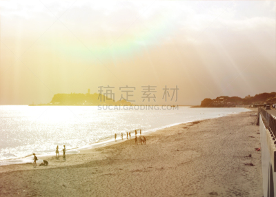 海滩,日本,,在上面,水平画幅,沙子,旅行者,夏天,户外,明亮