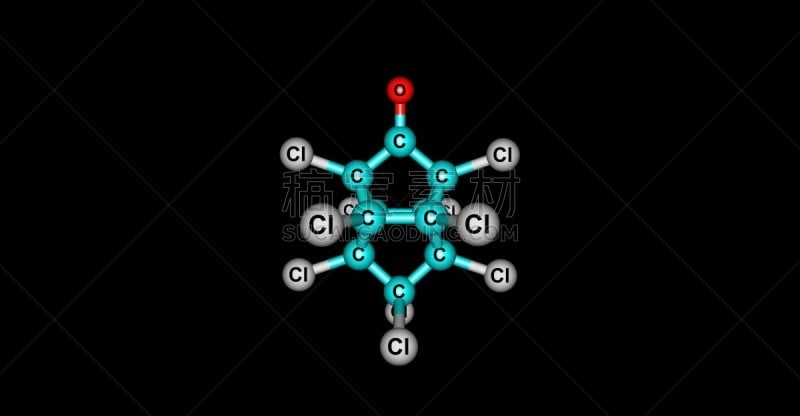 分子结构,黑色背景,分离着色,无人,计算机制图,有机食品,氯,图像,分子,水平画幅