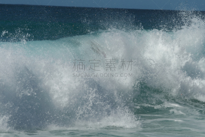 夏威夷大岛,波浪,北部岸,能力,六月,水平画幅,沙子,无人,夏天,破坏