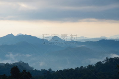 早晨,山,雾,自然,格托林伯格,美国,水平画幅,罗赖马山,无人,乡村