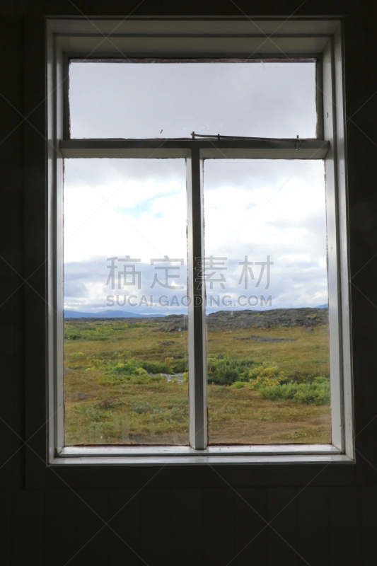 冰岛国,窗户,地形,阿斯奇亚火山口,自然,垂直画幅,国家公园,绿色,无人,户外