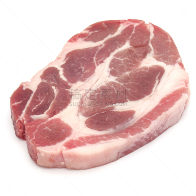肉,生食,分离着色,白色背景,猪排,简单背景,嫩里脊排,炸肉排,无人,排骨