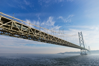 神户,城市,天空,城镇景观,淡路国,水平画幅,无人,淡路岛,索桥,明石海峡