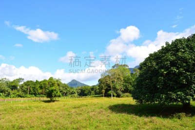 自然美,自然,天空,水平画幅,绿色,地形,无人,蓝色,圣卡塔琳娜,帕斯托