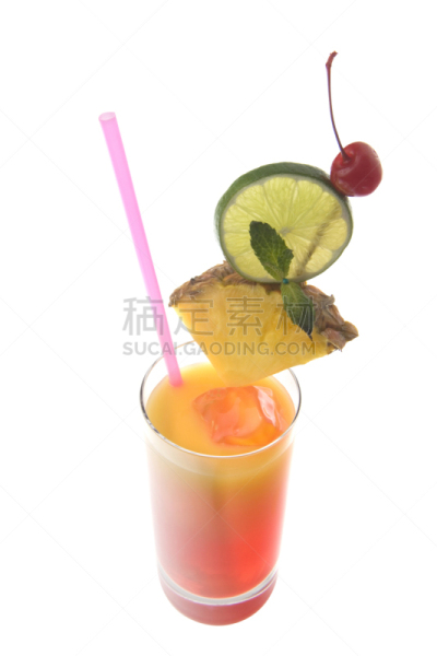 鸡尾酒,调酒棒,墨西哥日出,醉樱桃,牙签,格林纳丁斯,取食签,特其拉,垂直画幅,留白