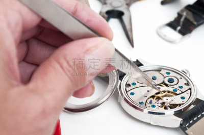 钟表匠,设备用品,水平画幅,腕表,手艺,塑胶,金属,钢铁,准确,金属质感