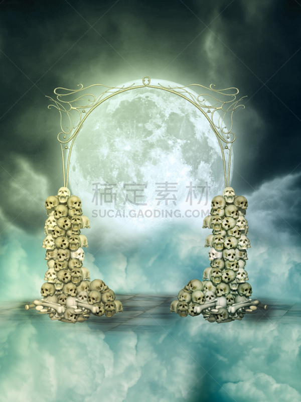 地形,幻想,垂直画幅,天空,美,艺术,月亮,美人,石头,超自然