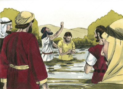 john the baptist,约旦,河流,洗礼仪式,水平画幅,无人,绘画插图,户外,约旦河
