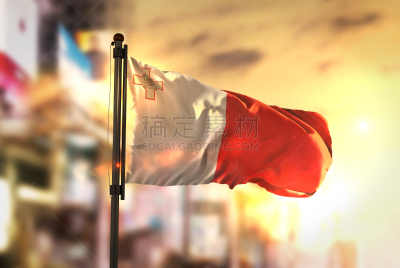 马耳他,城市,黎明,前景聚焦,瓦莱塔,马耳他群岛,光亮,杆,户外,三维图形