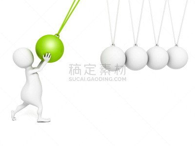 三维图形,钟摆,小的,人,sir isaac newton,留白,链,灵感,水平画幅,形状