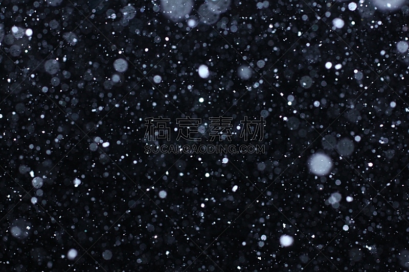 大风雪,背景虚化,纹理效果,黑色背景,雪,背景聚焦,多层效果,雪花,水晶