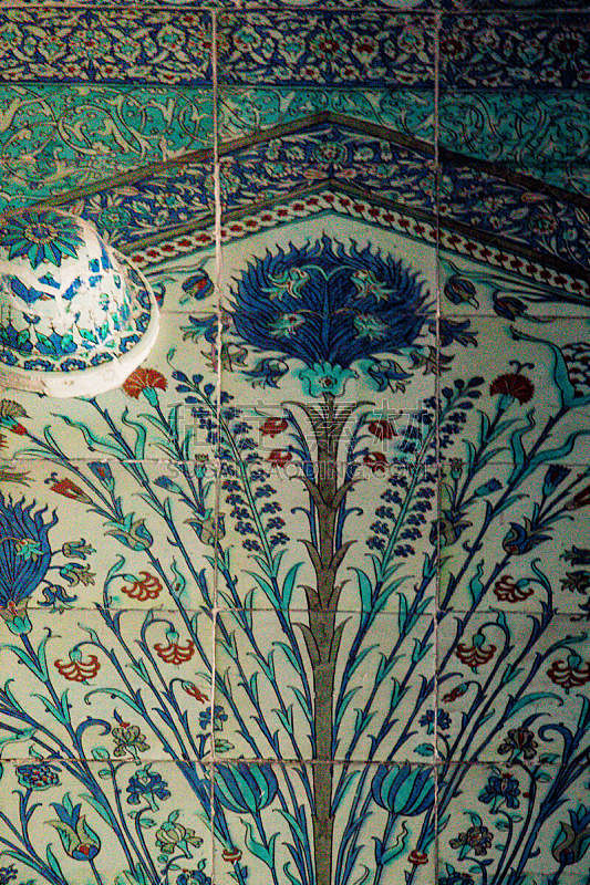 远古的,瓷砖,土耳其,手艺,陶瓷制品,伊斯坦布尔,中间部分,垂直画幅,图像,美