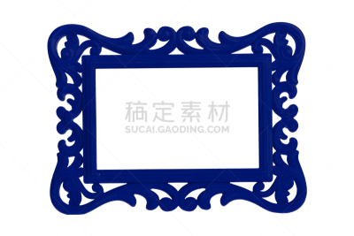 塑胶,现代,古董,相框,分离着色,色彩鲜艳,白色背景,空的,空白的,紫色