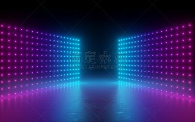 光谱色,三维图形,网络空间,背景,时尚,霓虹灯,激光,蓝色,抽象,发光