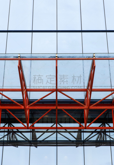 现代,摩天大楼,垂直画幅,吉普斯考省,墙,无人,蓝色,玻璃,几何形状