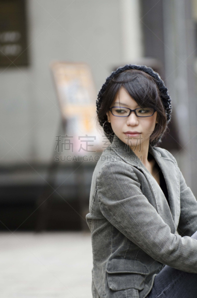 日本,女孩,东京,街道,注视镜头,虎门,肖像,一个人,女人,著名景点