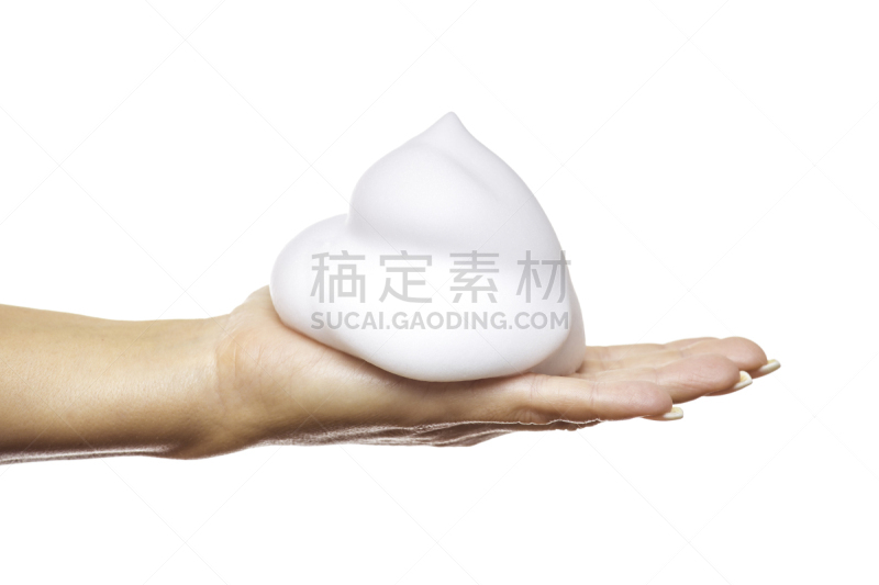 泡沫材料,女人,手,羊毛帽,彻底洗刷,发胶,吹泡泡,无边女帽,皂液器,四肢