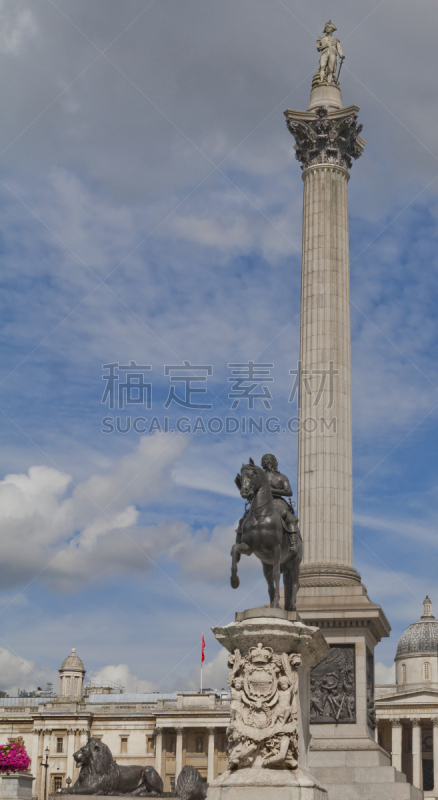 Nelson column in London, England