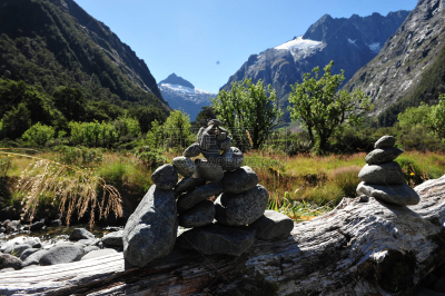 新西兰,峡湾,doubtful sound,milford track,主教法冠,米佛峡湾,国家公园,水平画幅,雪,瀑布