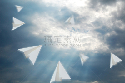 天空,军用机,纸,迅速,体育比赛,水平画幅,纸飞机,拥挤的,光,出口标志