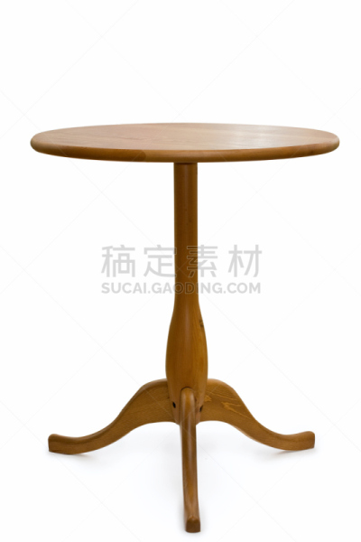 白色,圆形,桌子,木制,分离着色,垂直画幅,褐色,形状,无人,圆桌