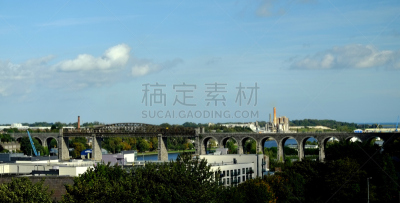 高架桥,德罗赫达,博伊恩河,天空,水平画幅,爱尔兰共和国,无人,欧洲,户外,城市