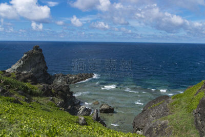 石垣岛,八重山群岛,水湾,峭壁,冲绳县,观测点,半岛,九月,灯塔楼,海滩度假