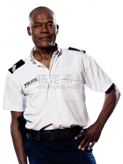 中老年人,警官,中老年男人,背景分离,仅一个中老年男人,仅男人,肖像,一个人,仅一个男人,40到49岁