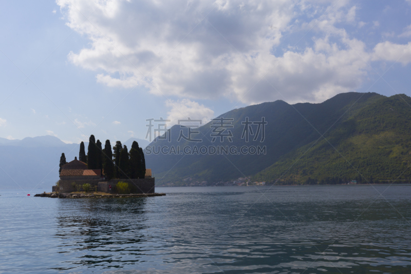 佩拉斯特,科托尔湾,黑山,海滩,女人,欧洲,亚得里亚海,峡湾,罗克艾兰