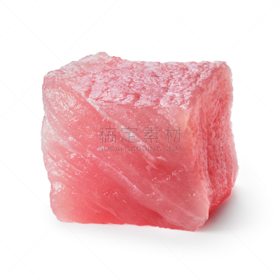 清新,肉,生食,猪肉,分离着色,立方体,白色背景,去皮食品,沙朗牛排,腰肉
