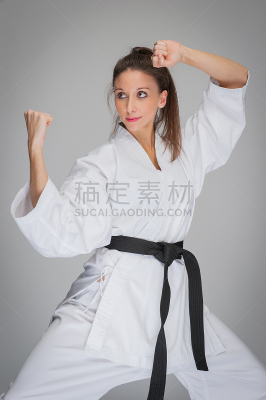 武术,女人,注视镜头,柔术,黑带,柔道,跆拳道,空手道,垂直画幅,美
