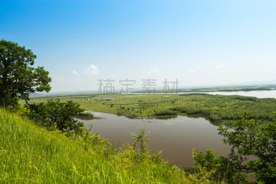 黑龙江,白昼,夏天,尼斯,哈巴罗斯福克边疆区,天空,水平画幅,山,无人,户外
