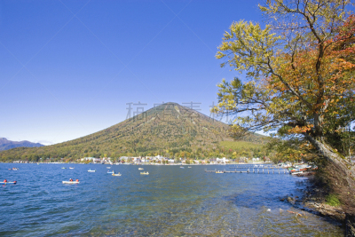 秋天,湖,山,中禅寺湖,自然,水,天空,水平画幅,地形,无人