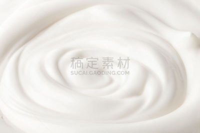背景分离,白色背景,酸奶油,酸奶,玻璃,蛋黄酱,充满的,分离着色,选择对焦,奶泡