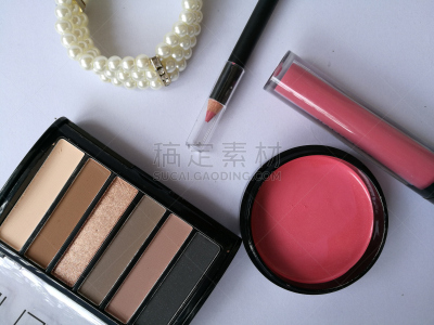 美,彩妆,睫毛膏,化妆用品,画笔,唇膏,眼影,眼线笔,华丽的,布置