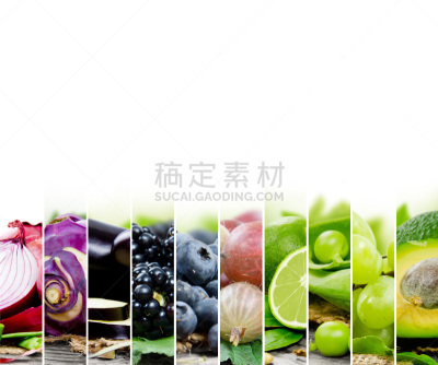 绿色,多样,留白,水平画幅,黑刺莓,无人,组物体,特写,酸橙,茄子