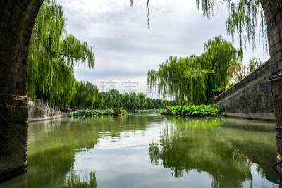 北海公园,北京,夏天,瓷器,胡青,佛塔,水平画幅,户外,湖,过去