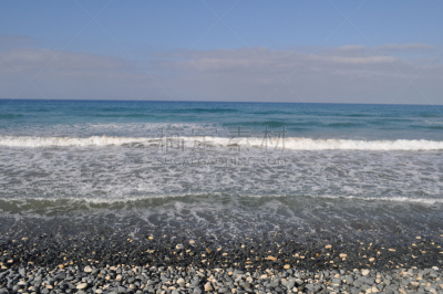海滩,利马索尔,塞浦路斯,俄亥俄河,水,天空,水平画幅,云,沙子,无人