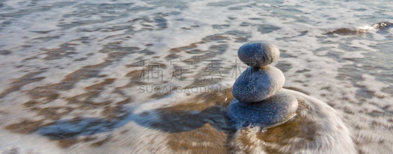 石材,海滩,格陵兰,禅宗,灵感,平衡,鹅卵石,波浪,背景