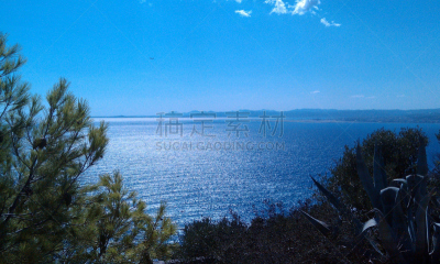 尼斯,天使湾,滨海阿尔卑斯,天空,水平画幅,无人,蓝色,欧洲,夏天,户外