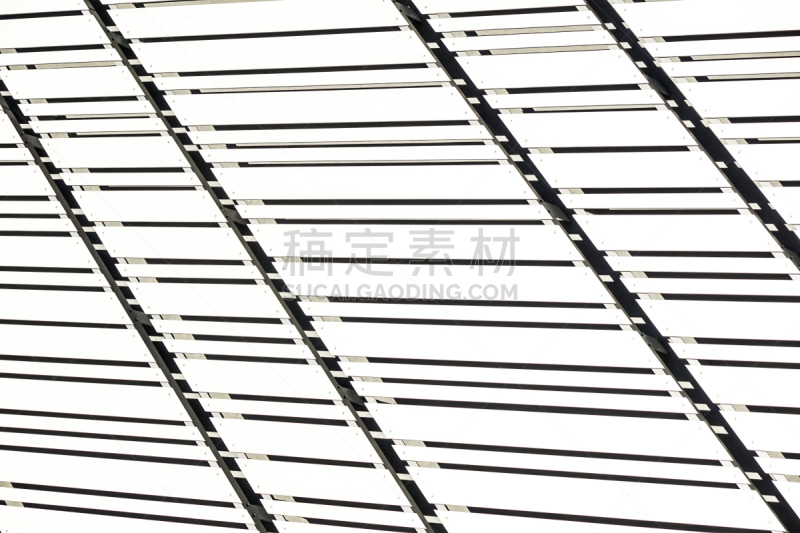 建筑,围墙,式样,黑白图片,计划书,铝的,仓库,外立面,水平画幅,无人