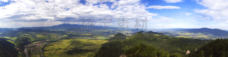 全景,王冠,三只动物,山麓百汇,哥斯达黎加,塔特里山脉,水,水平画幅,无人,户外