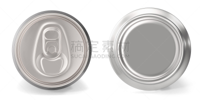罐子,铝,特写,白色背景,三维图形,铝板,盖子,锡,戛纳,戒指