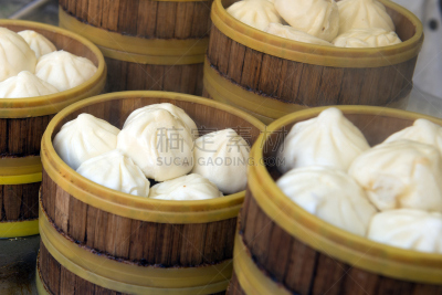 蒸锅,小圆面包,木制,王府井,蒸菜,塞满了的,点心,蒸汽,竹子,肉