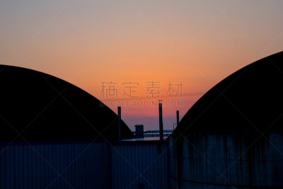 植物,沼气,垃圾,天空,仓库,水平画幅,能源,纯净,工厂,商店