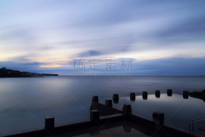 coogee,游泳池,云,水,天空,水平画幅,无人,夏天,户外,云景