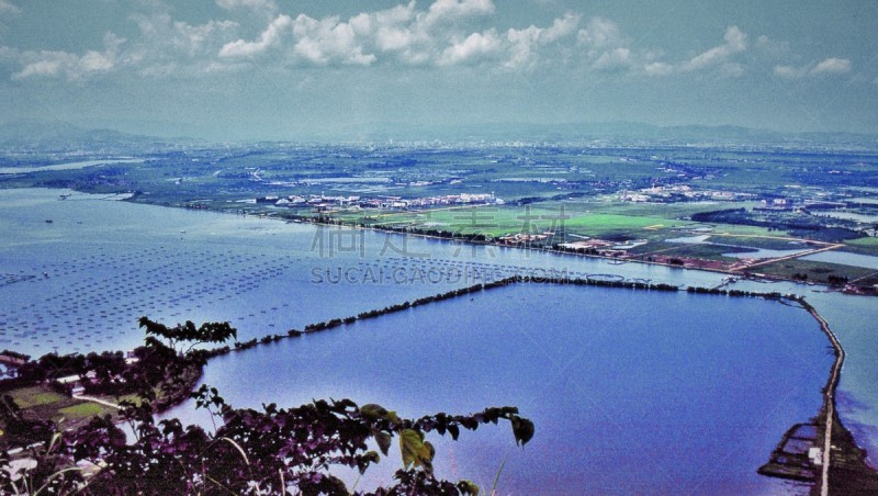 湖,风景,昆明,旅游目的地,水平画幅,无人,户外,云南省,山脉,2015年