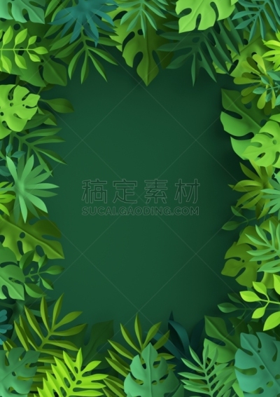 绿色,背景,边框,叶子,纸,热带雨林,都市风光,三维图形,鸡尾酒,翡翠绿宝石