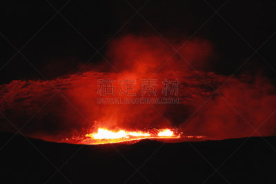 火山,埃塞俄比亚,熔岩湖,水平画幅,夜晚,火炬塔,地狱火,户外,烟,湖