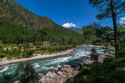 Uttarakhand, a state in northern India crossed by the Himalayas, is known for its Hindu pilgrimage sites. Rishikesh, a major centre for yoga study, was made famous by the Beatles’ 1968 visit. The city hosts the evening Ganga Aarti, a spiritual gathering o